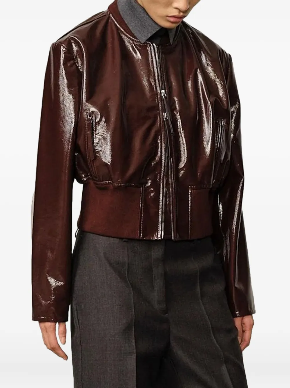 Herskind Herry Leather Jacket In Brown