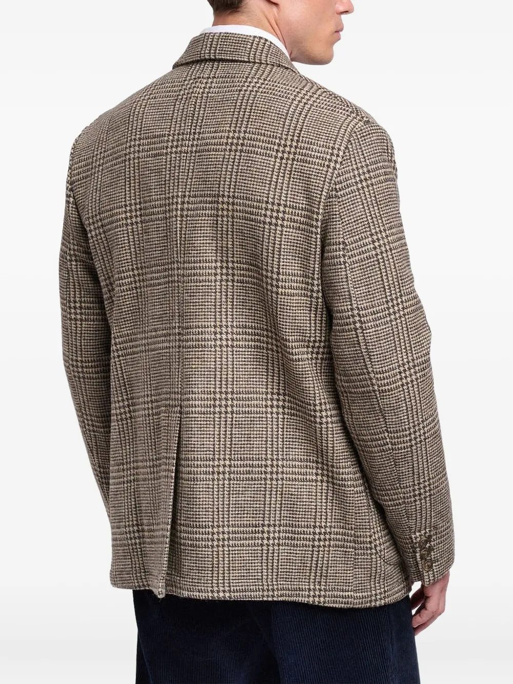 Sebago Neddick Prince-of-wales Check Blazer In Neutral