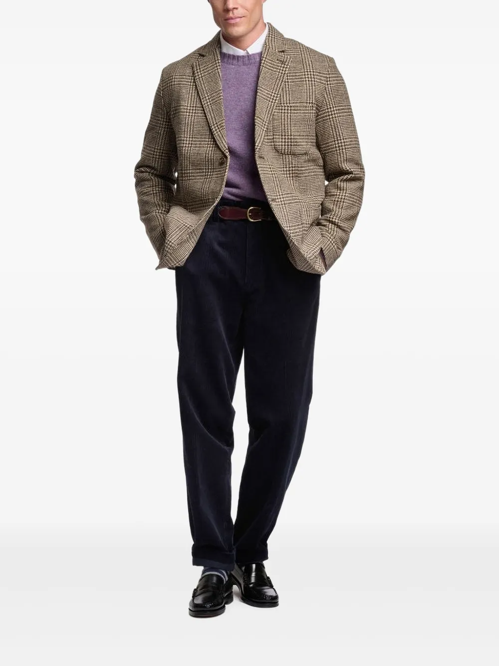 Sebago Neddick Prince-of-wales Check Blazer In Neutral