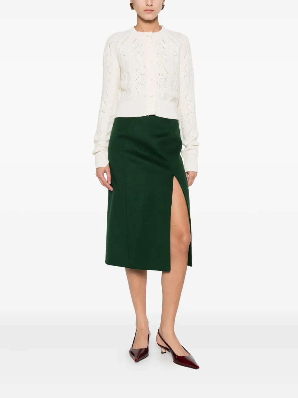 Ermanno Scervino Straight rok - Groen