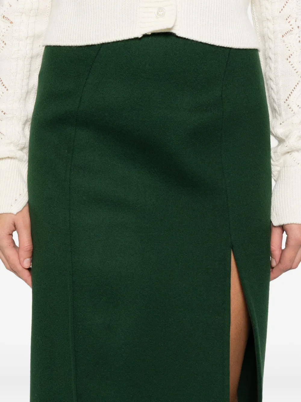 Ermanno Scervino Straight Skirt In Green