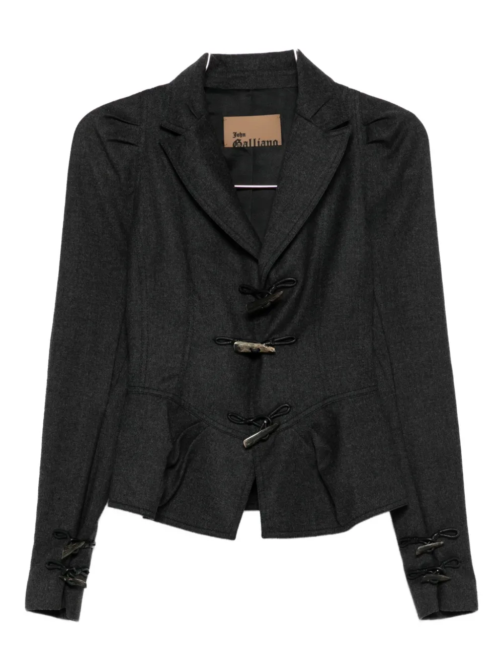 John Galliano Pre-Owned 2000s Toggle long-sleeve jacket - Grigio