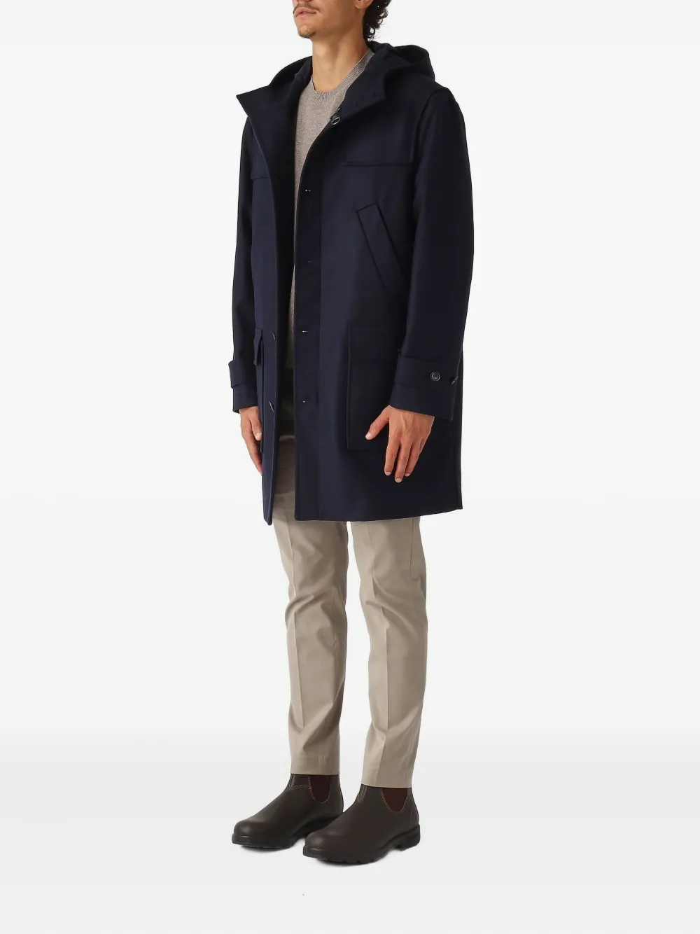 Fay hooded toggle-detail coat | Single Breasted Coats | Image 2