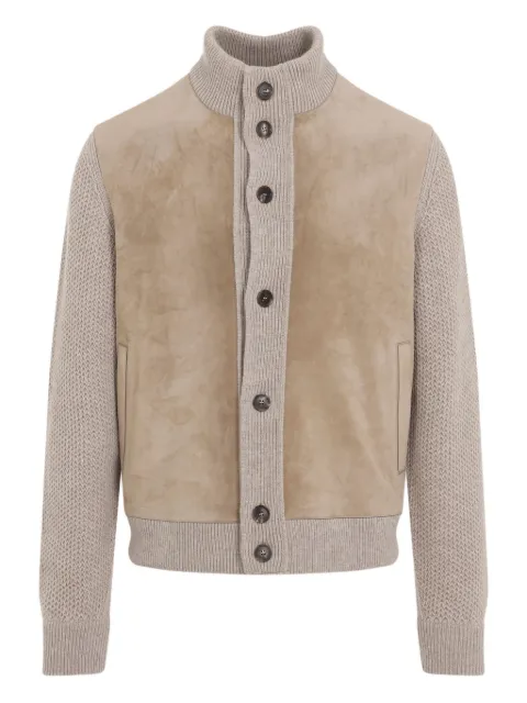 Zegna panelled cardigan