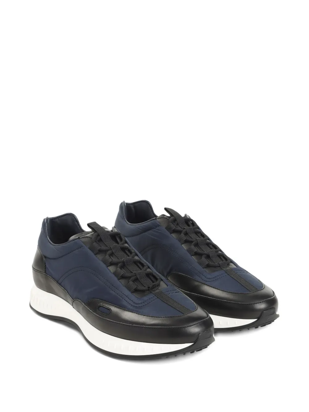 John Lobb Nylon And Leather Low-top Sneakers In Multi