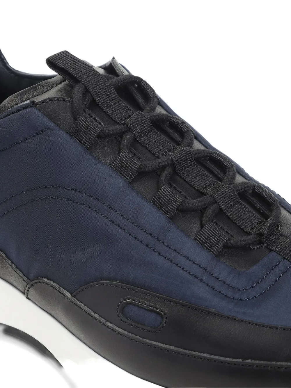 John Lobb Nylon And Leather Low-top Sneakers In Multi
