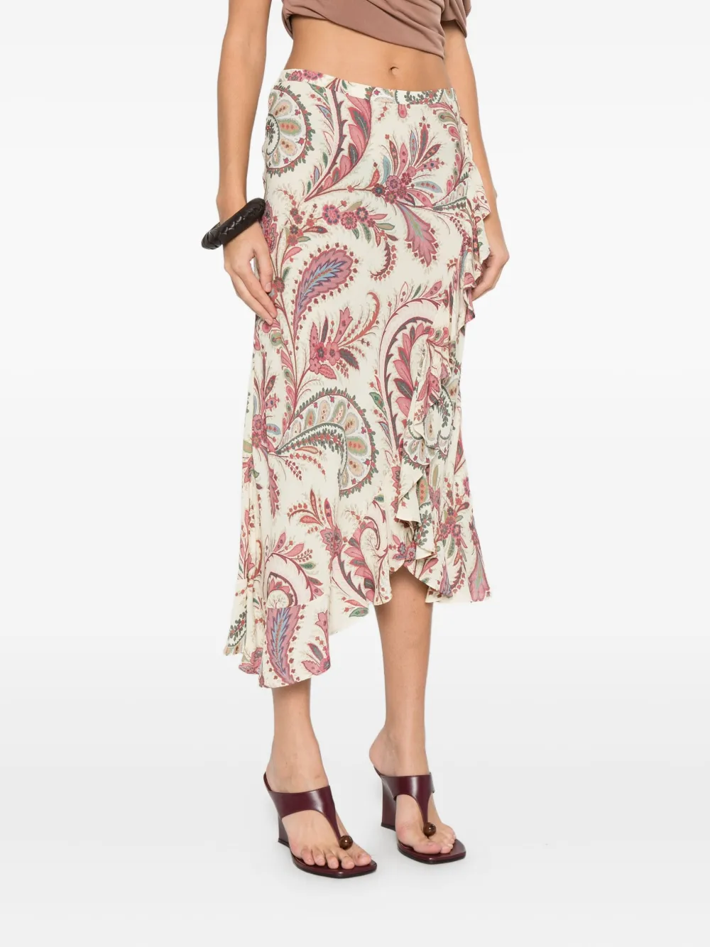 ETRO Asymmetrische rok Beige