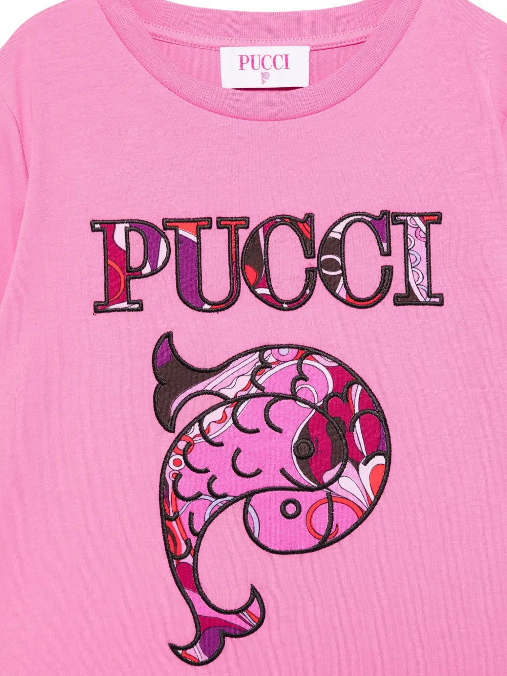 PUCCI Junior T-shirt met logoprint Roze