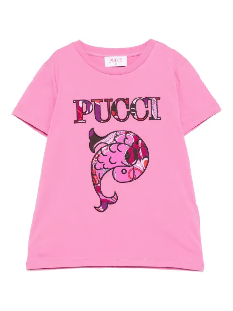 PUCCI Junior logo-print T-shirt