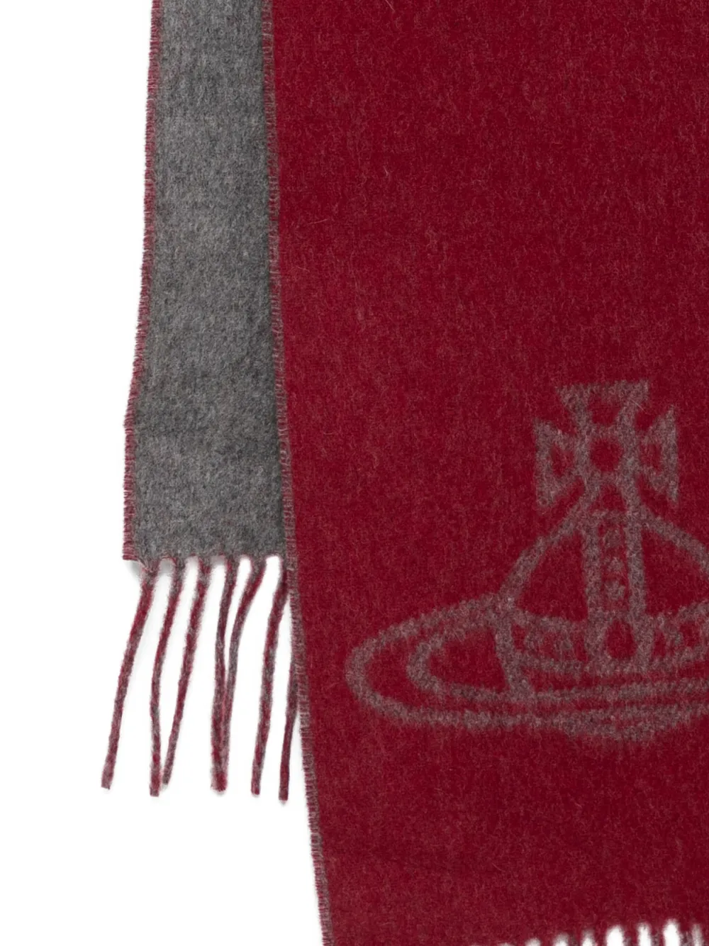 Vivienne Westwood Single Orb Scarf In Red