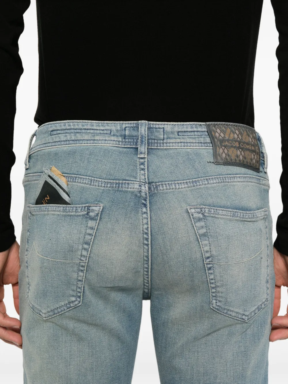 Jacob Cohën Scott jeans met knopen Zwart