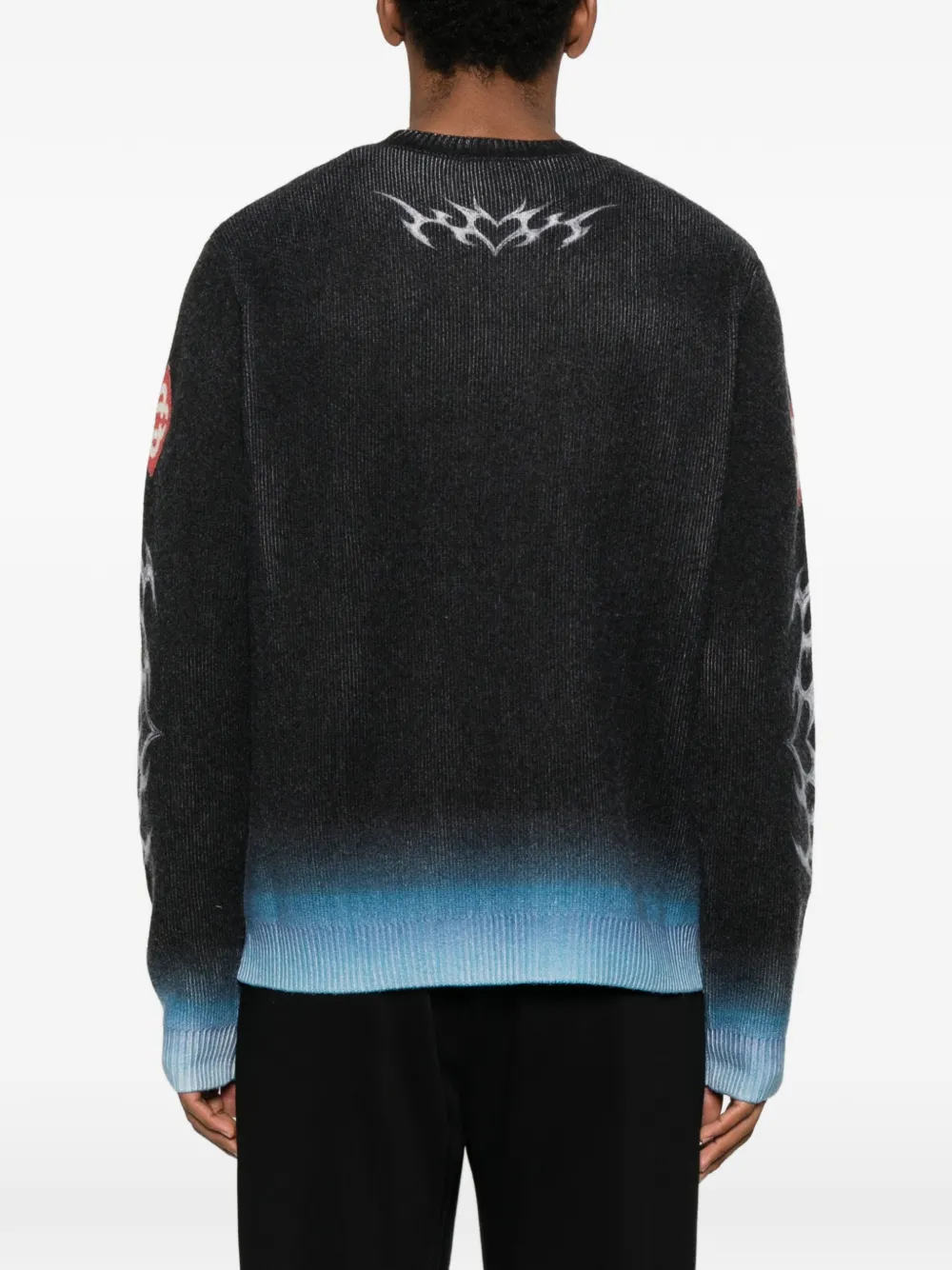 Casablanca Trui met print Zwart