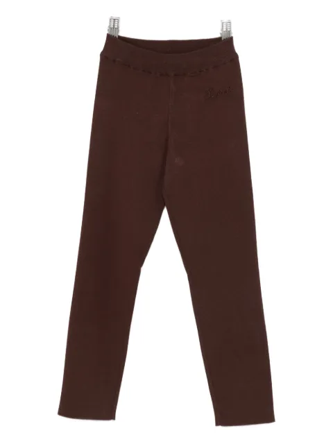 Laneus ribbed-waistband trousers 