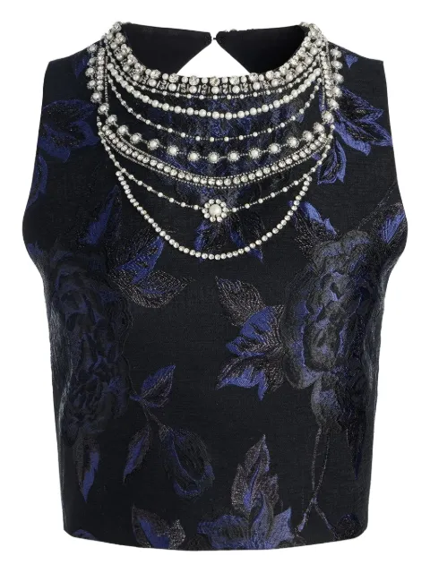 alice + olivia haut Cherra orné de perles