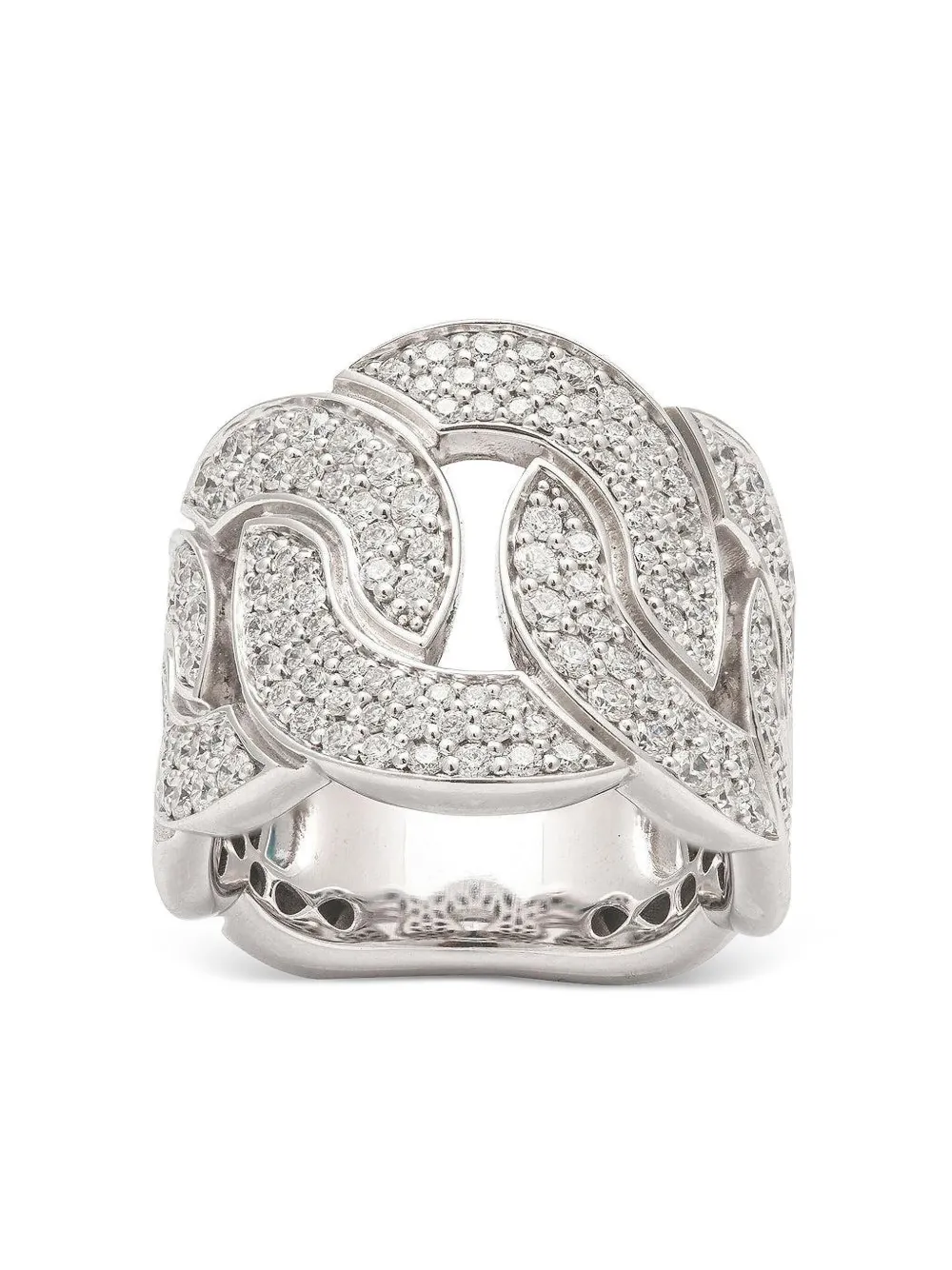 Zydo 18k White Gold Diamond Ring In Metallic