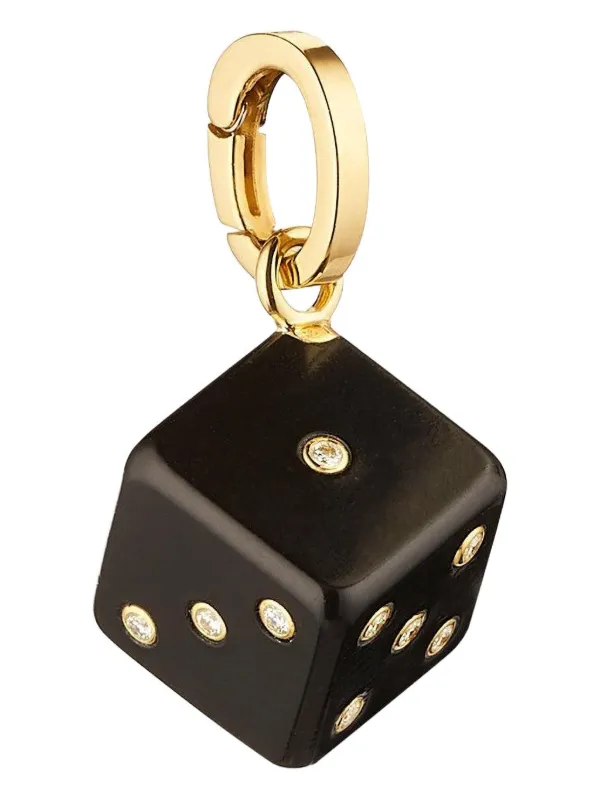 Marie Lichtenberg 18K Yellow Gold Dado Diamond Pendant