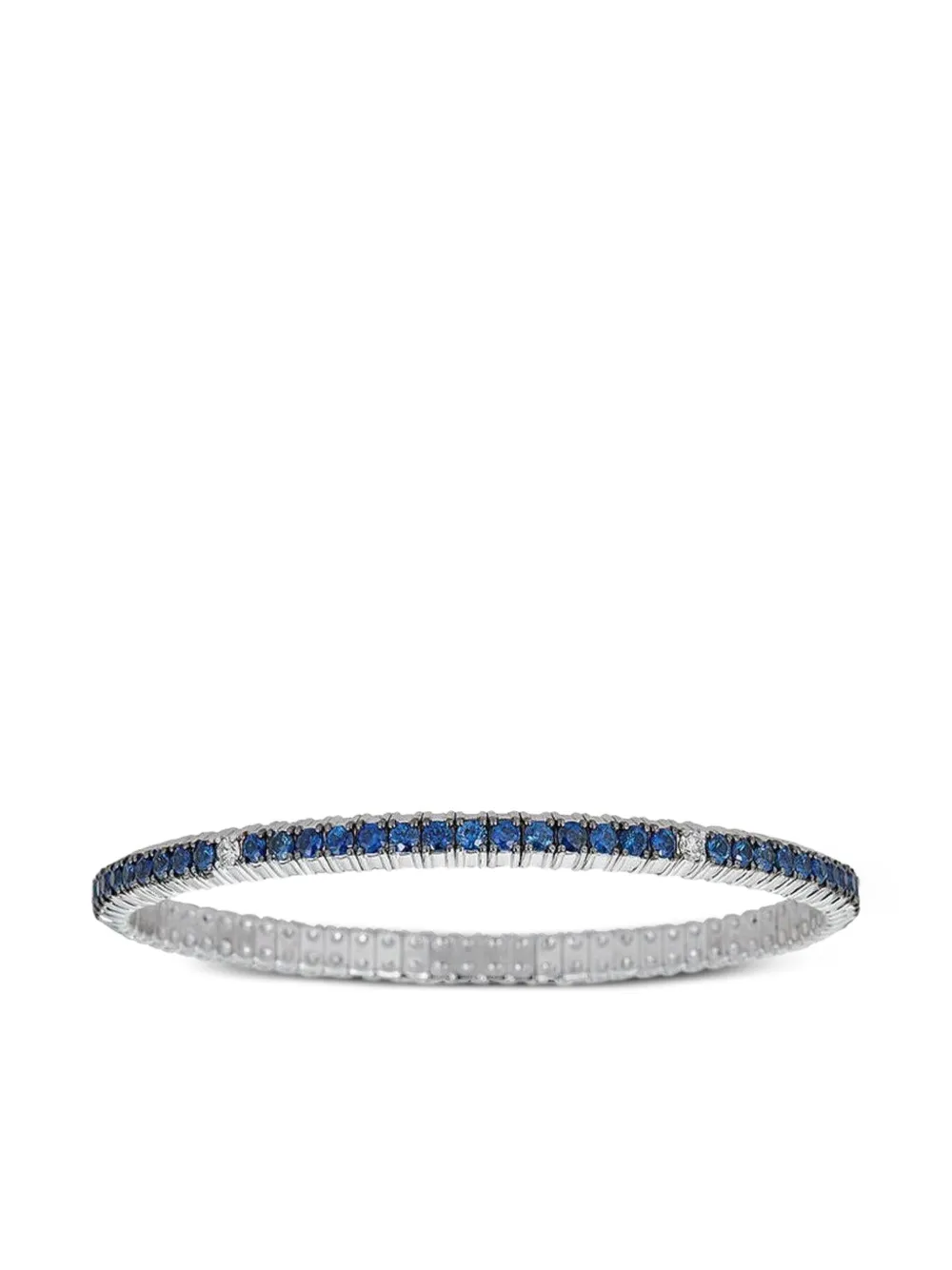 Zydo 18k White Gold Sapphire Bracelet In Metallic