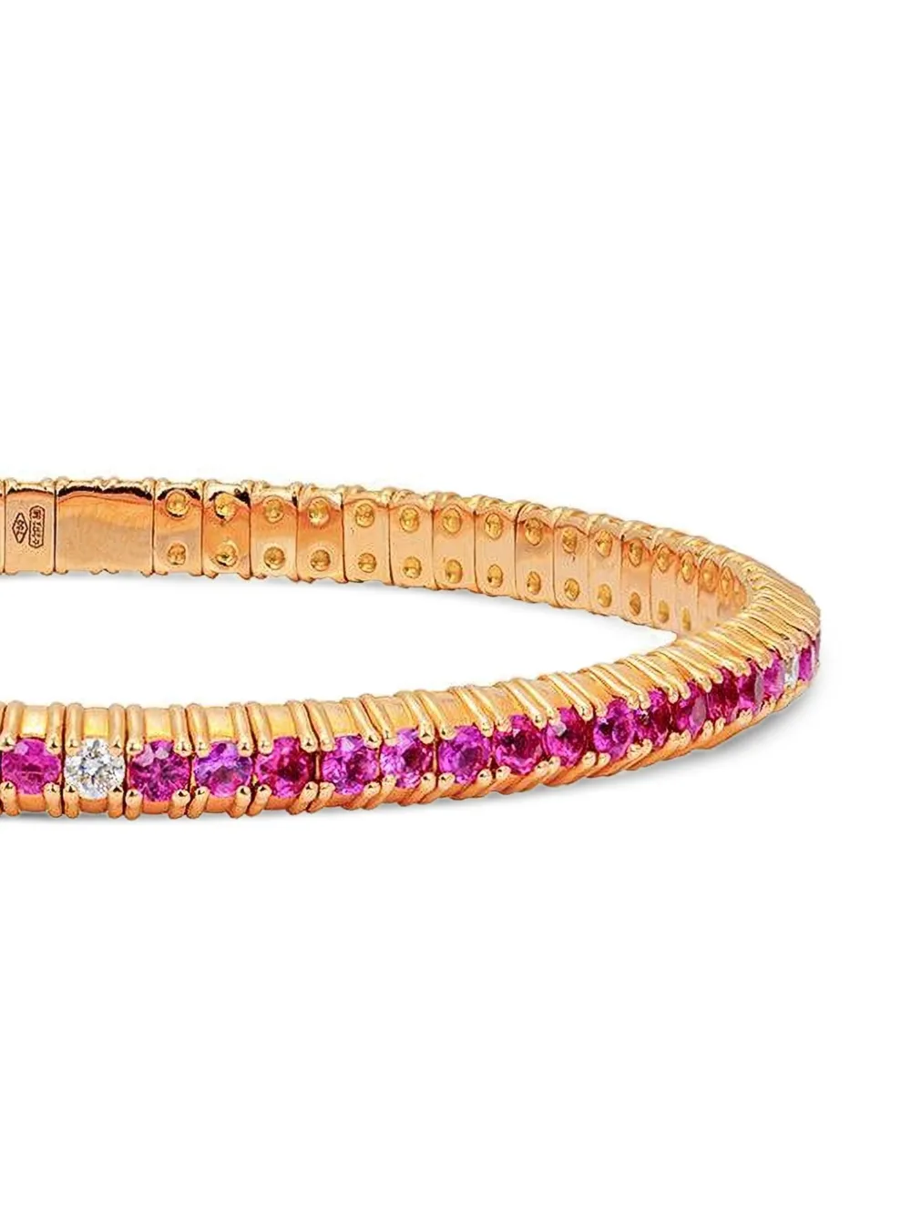 Zydo 18k Rose Gold Diamond And Sapphire Bracelet In Gold