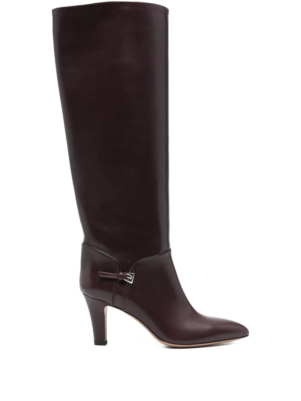 Paris Texas 75mm Elsa Buckle-detail Boots In Burgundy