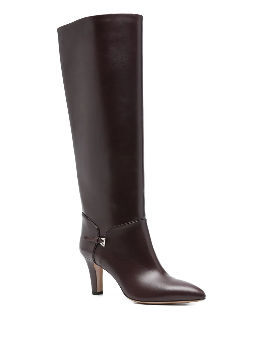 Paris Texas 75mm Elsa Buckle-detail Boots In Burgundy