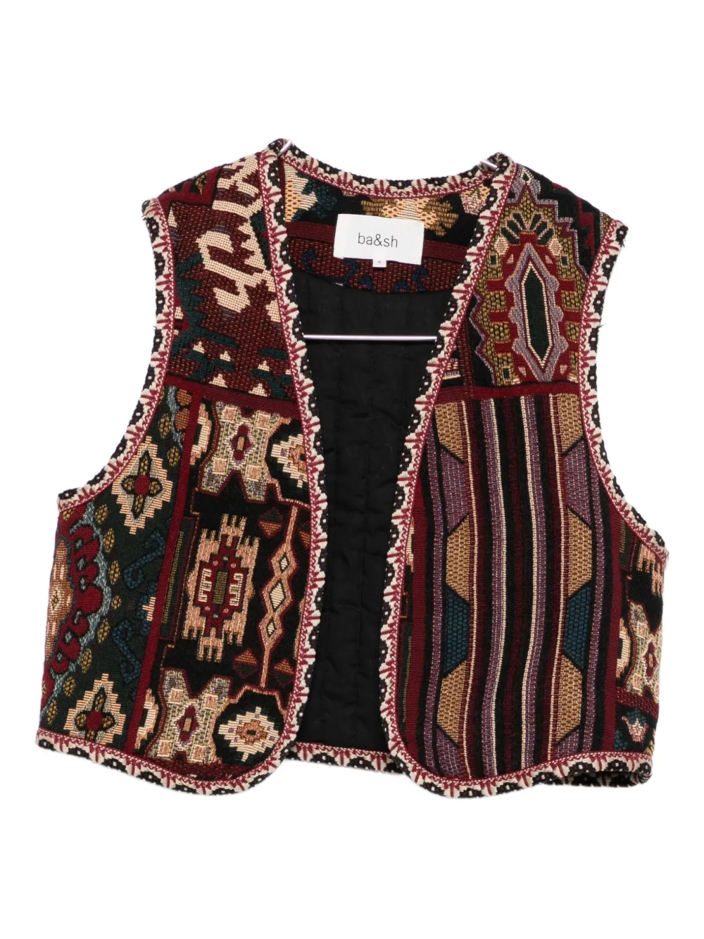 Ba&sh Patterned Waistcoat In Multi