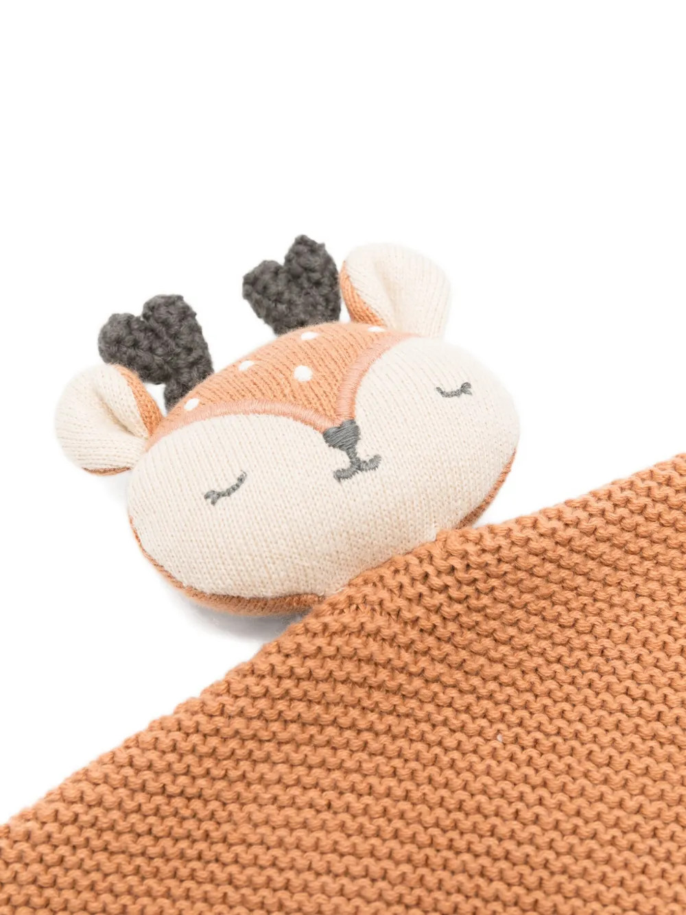 Avery Row Knuffeldeken met hertendetail - Bruin