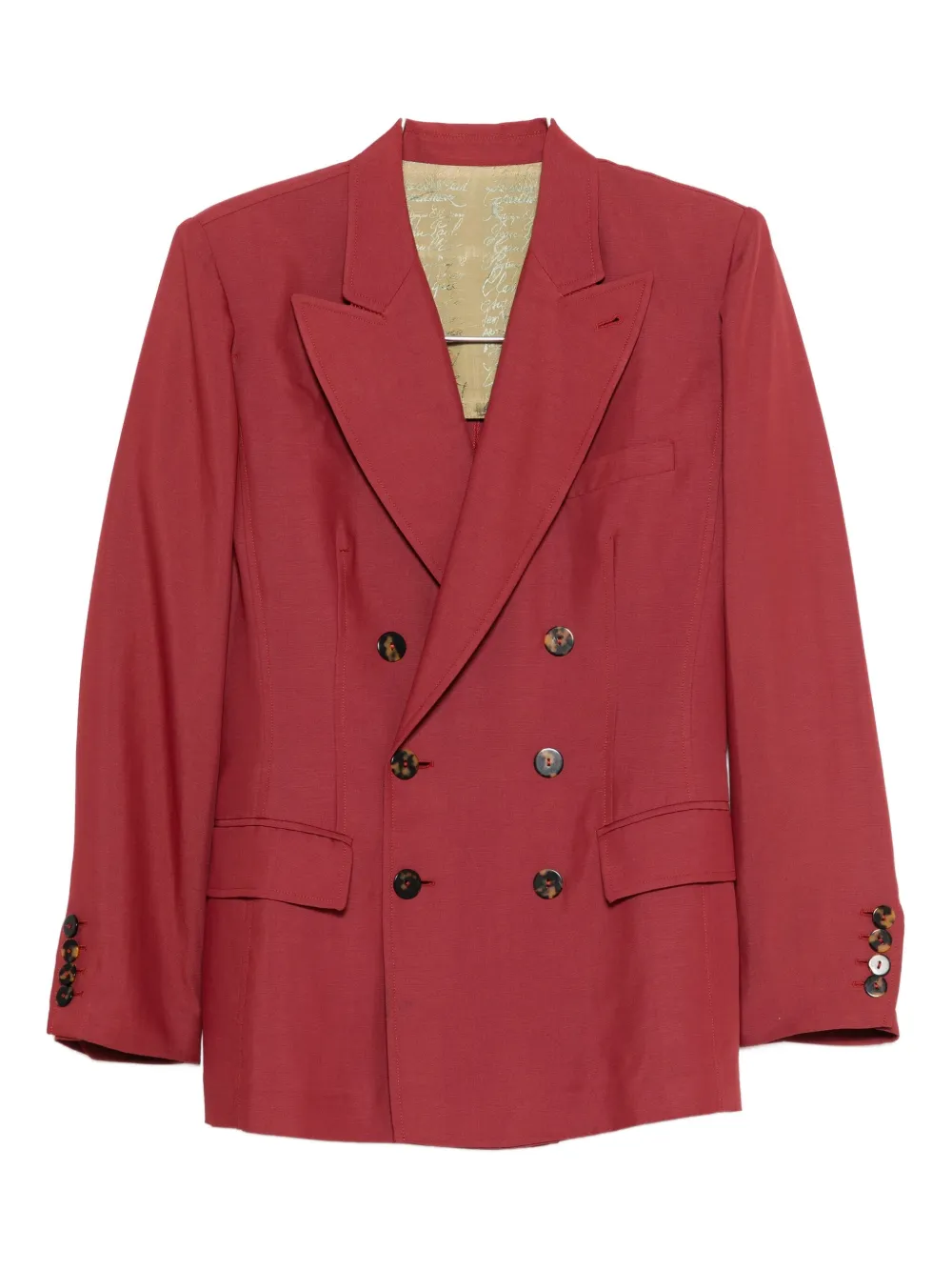 Pre-owned Jean Paul Gaultier 1990s Double-breasted Blazer In Red