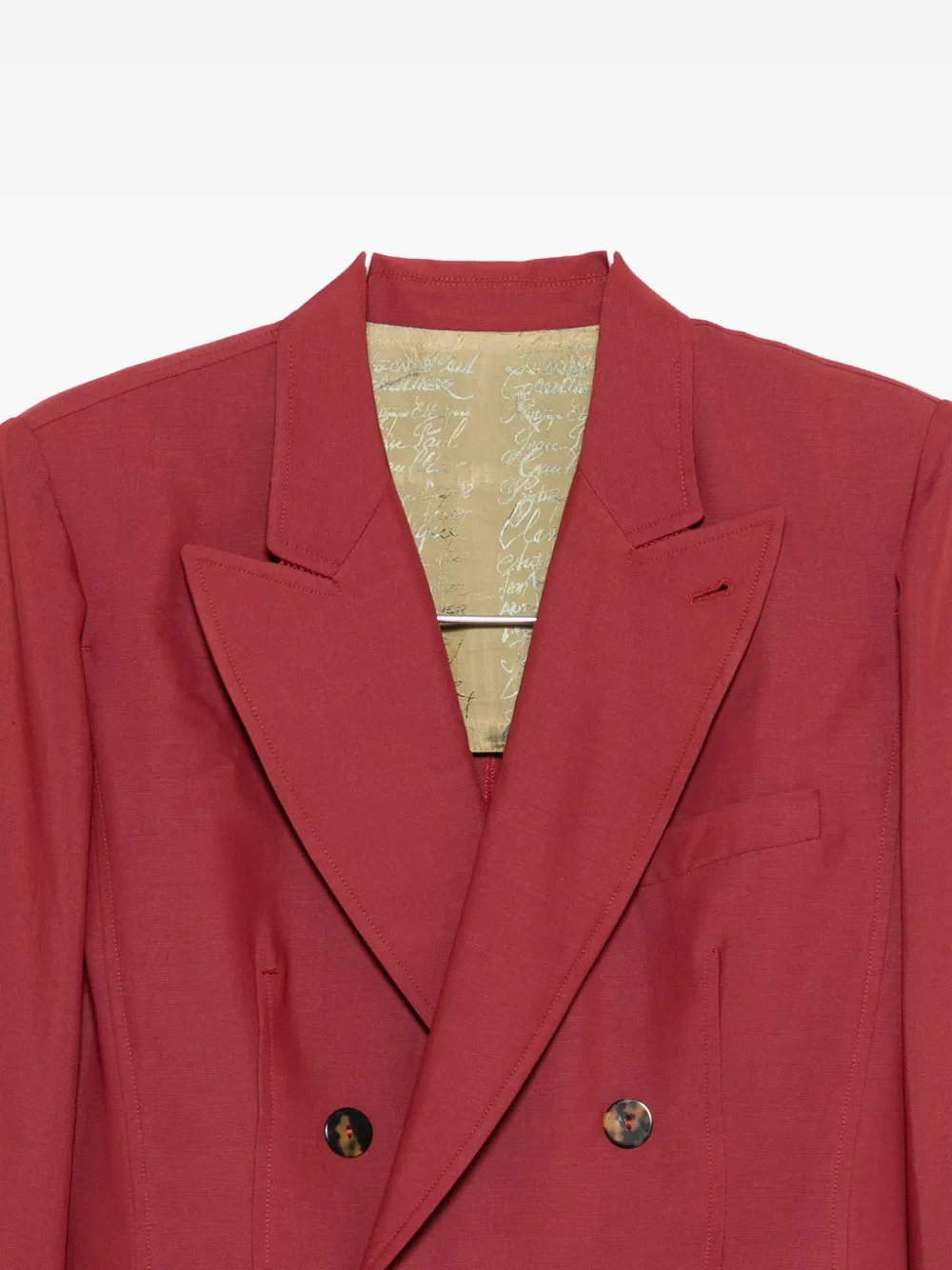 Pre-owned Jean Paul Gaultier 1990s Double-breasted Blazer In Red