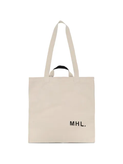 Margaret Howell Bolsa tote com logo