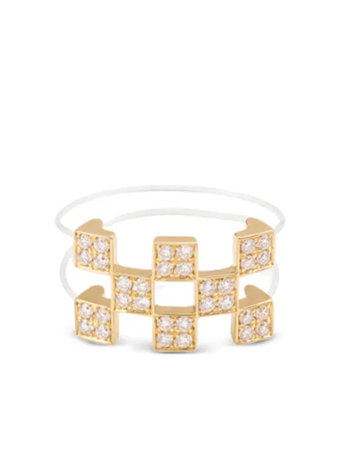 Mysteryjoy 18K yellow gold Illusion diamond ring