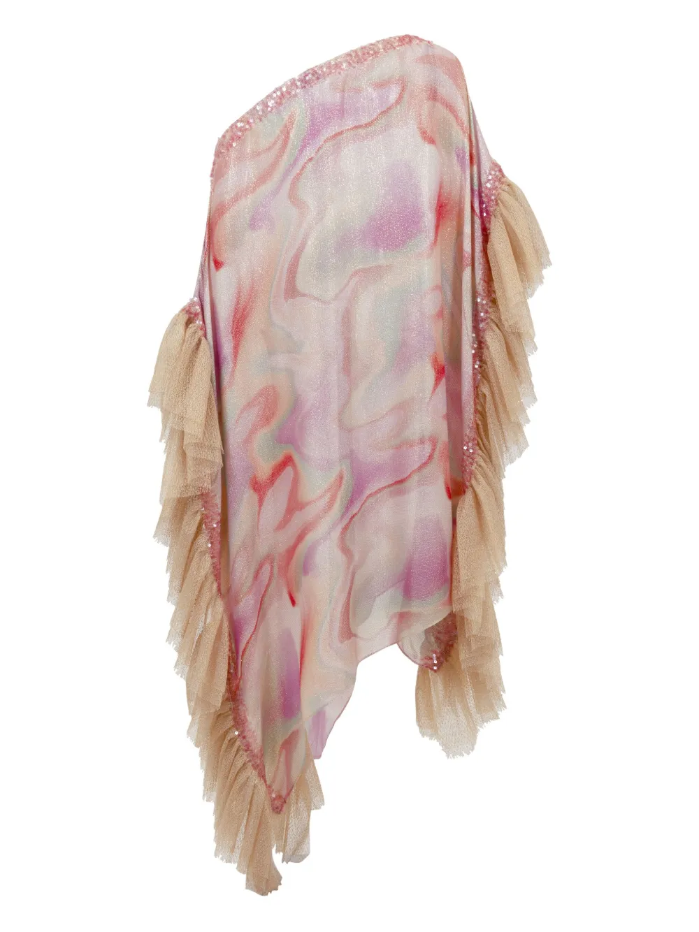 SANA OSMANI Caftano Mirma con paillettes - Rosa