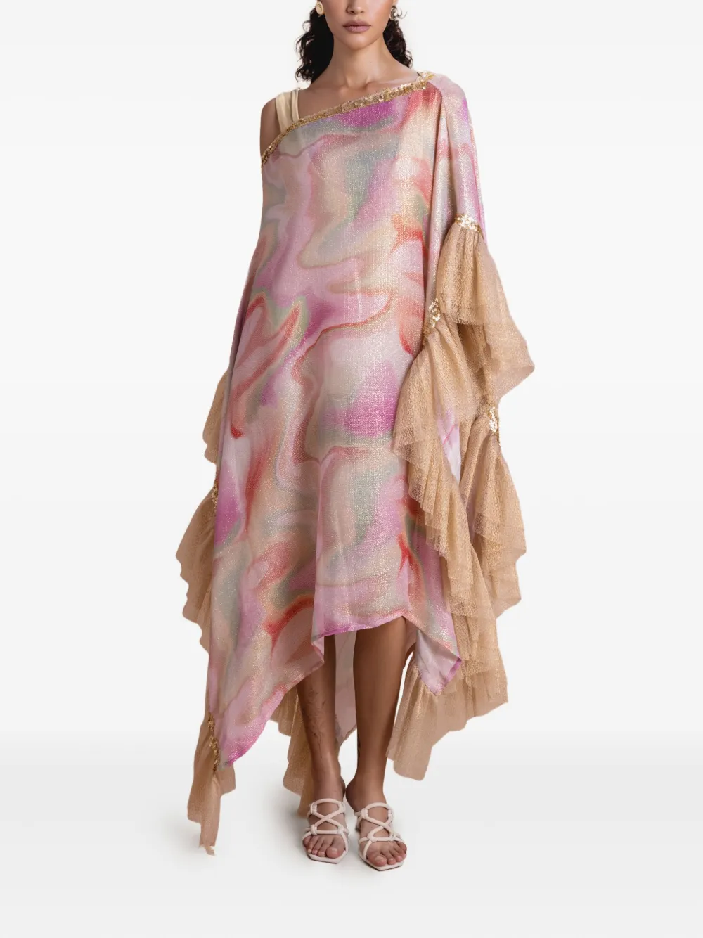  Sana Osmani Mirma Sequin Kaftan - Pink 