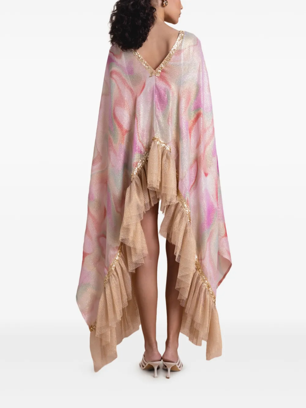  Sana Osmani Mirma Sequin Kaftan - Pink 