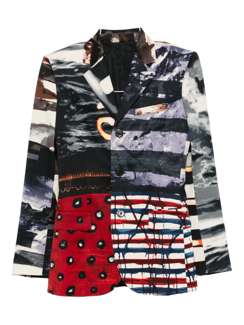 Jean Paul Gaultier Pre-Owned 2000s printed blazer | Brown | Image 1
