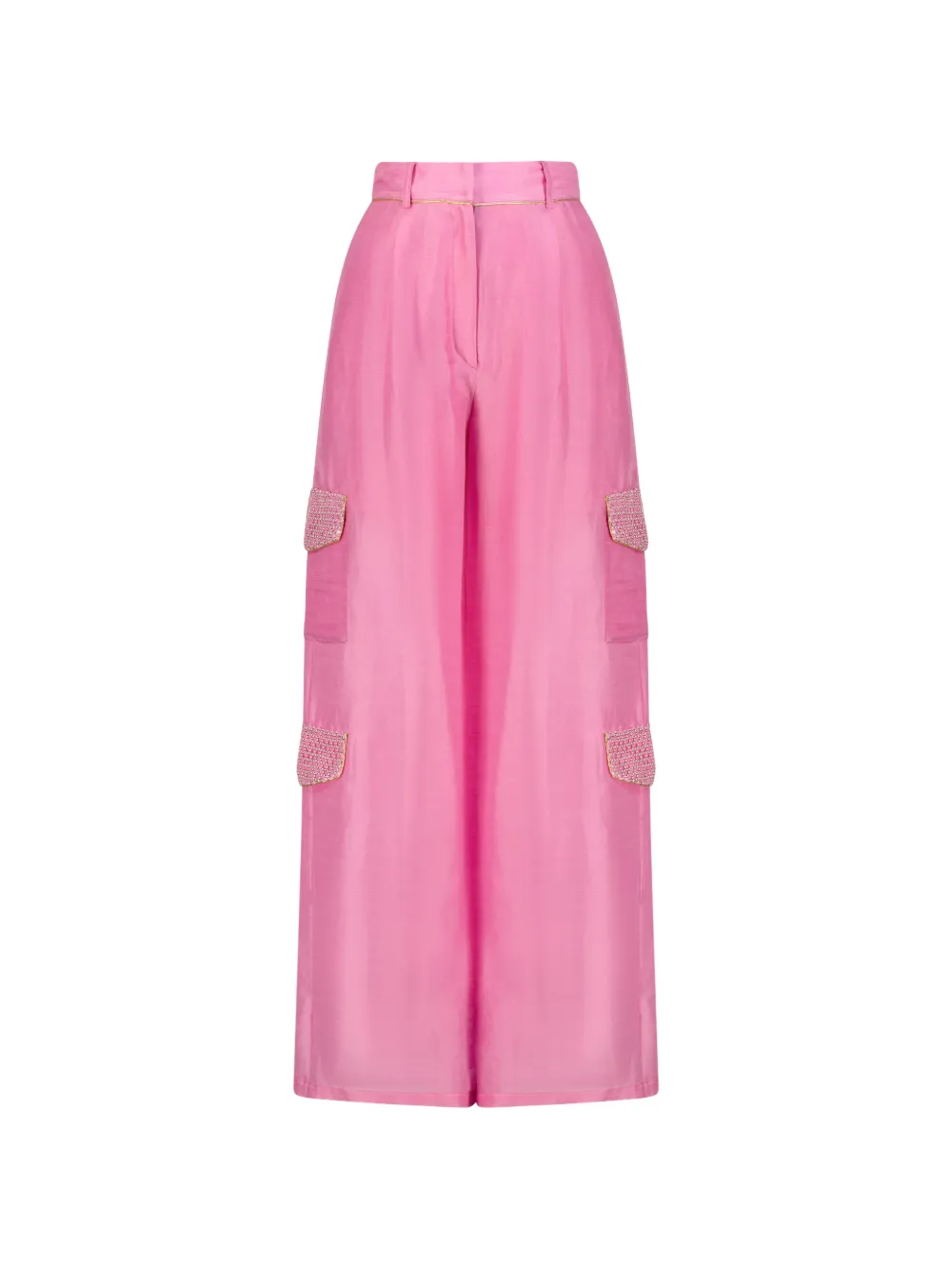 Sage Cargo-Pockets Trousers Set