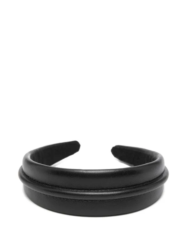 Maje Leather Headband | Black | FARFETCH BH display picture 2