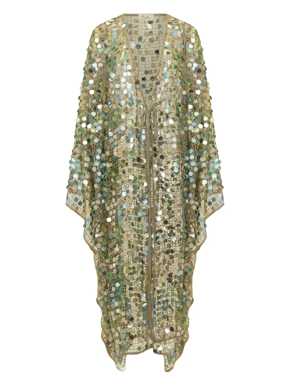 SANA OSMANI Yasmin Cape mit Pailletten - Nude