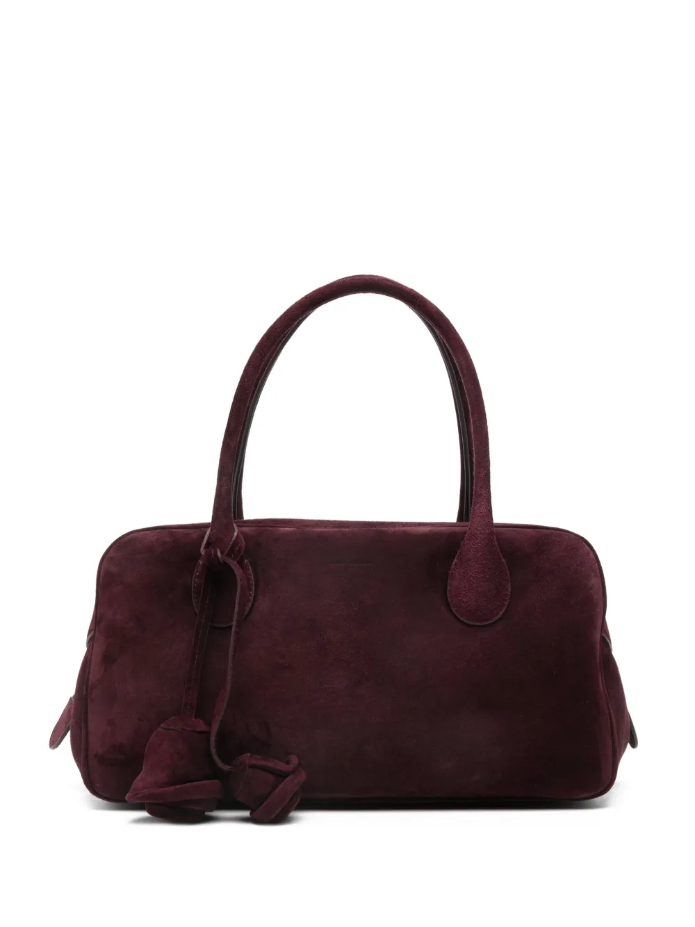 Magda Butrym Brigitte flower-charm suede tote bag - Viola