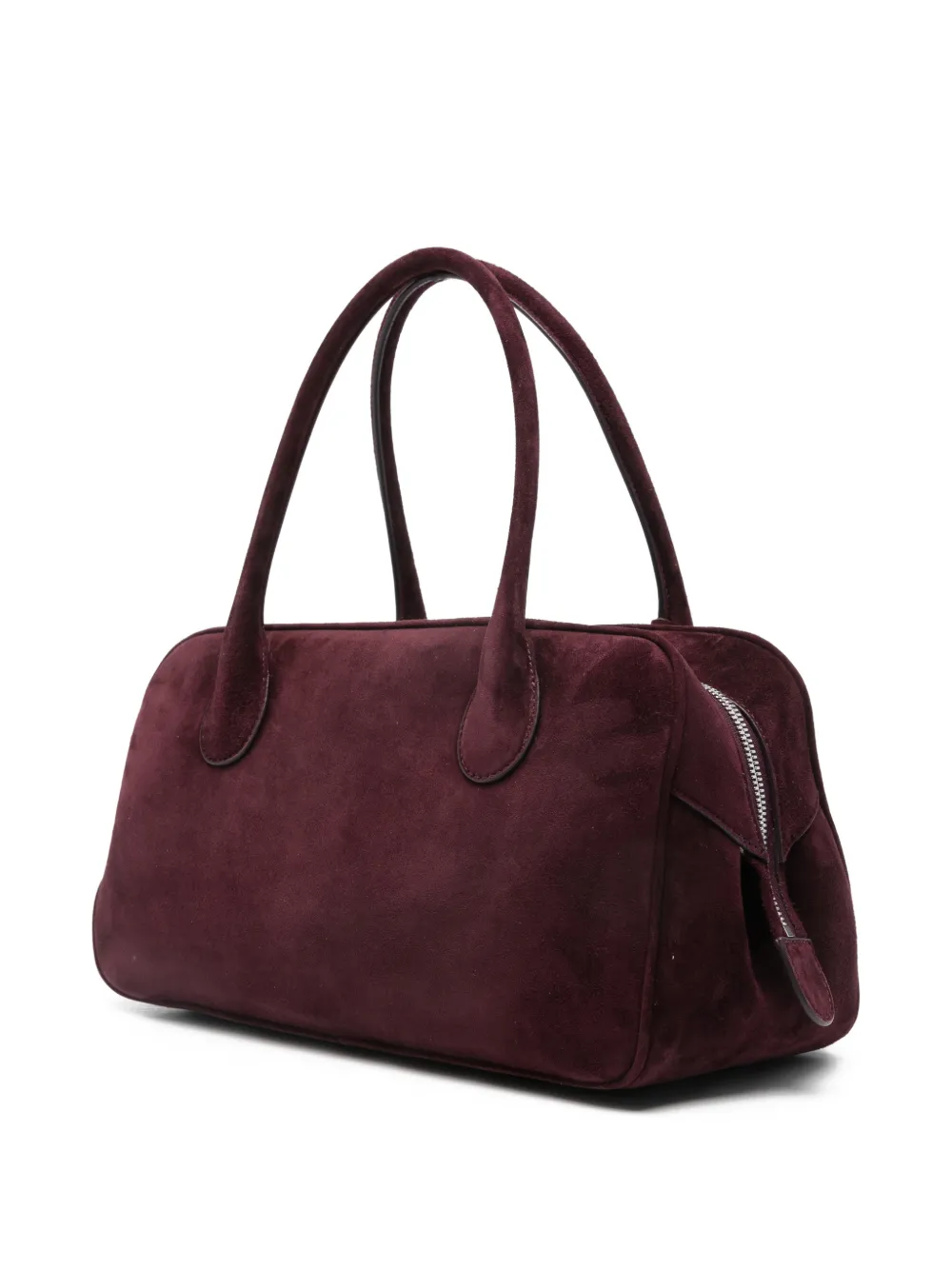  Magda Butrym Brigitte Flower-charm Suede Tote Bag - Purple 