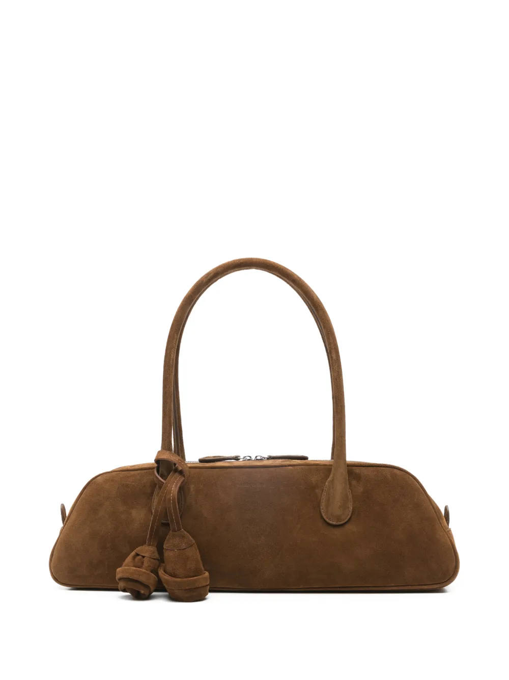 Magda Butrym Brigitte trapeze suede tote bag - Marrone