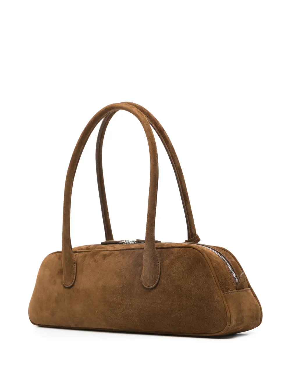Magda Butrym Brigitte trapeze suede tote bag - Bruin