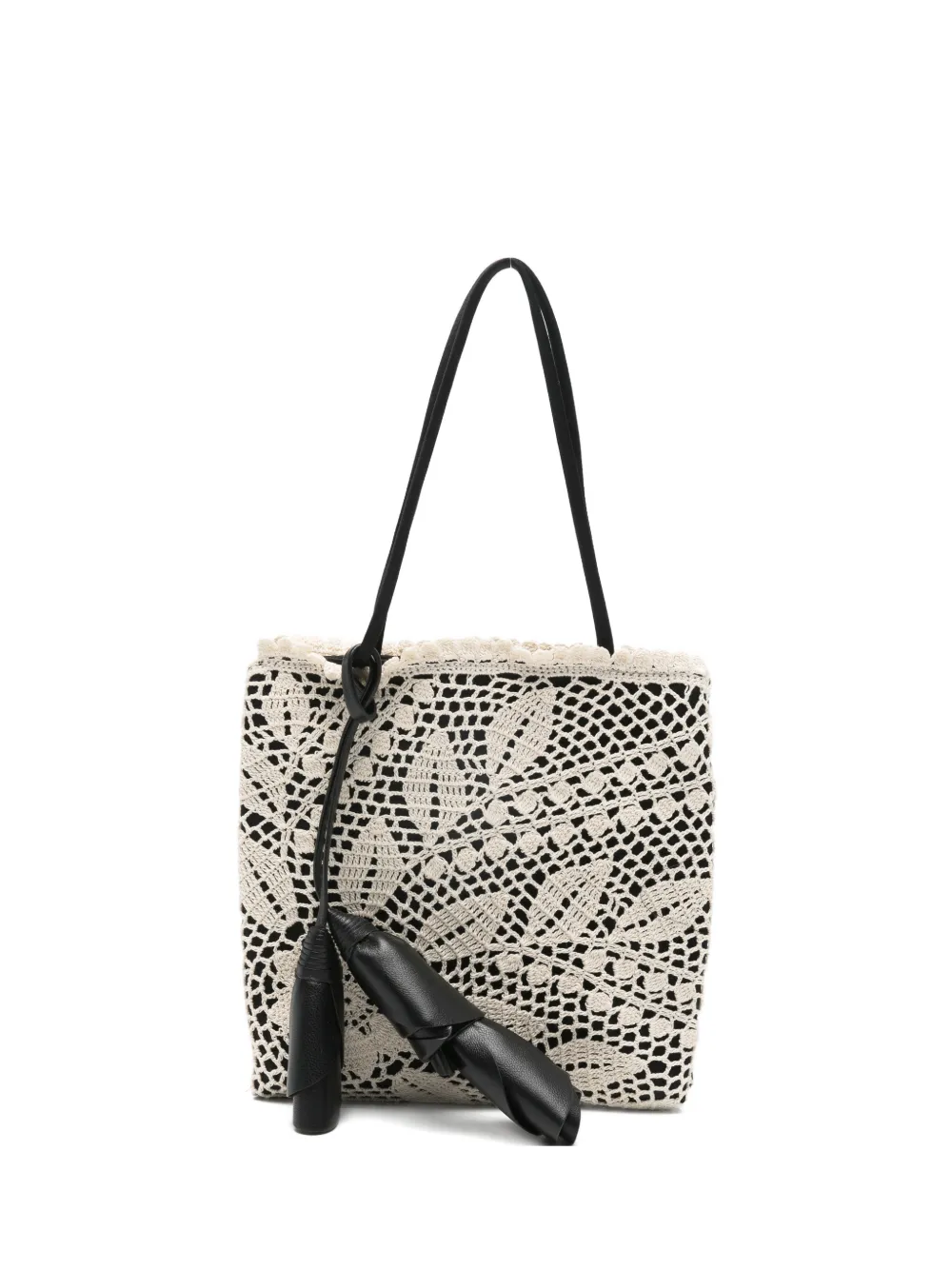 Magda Butrym Julia crochet top-handle bag - Nero