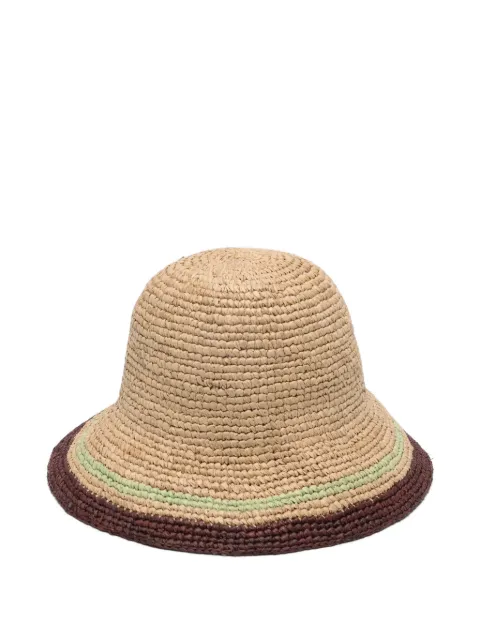 ZIMMERMANN striped raffia bucket hat