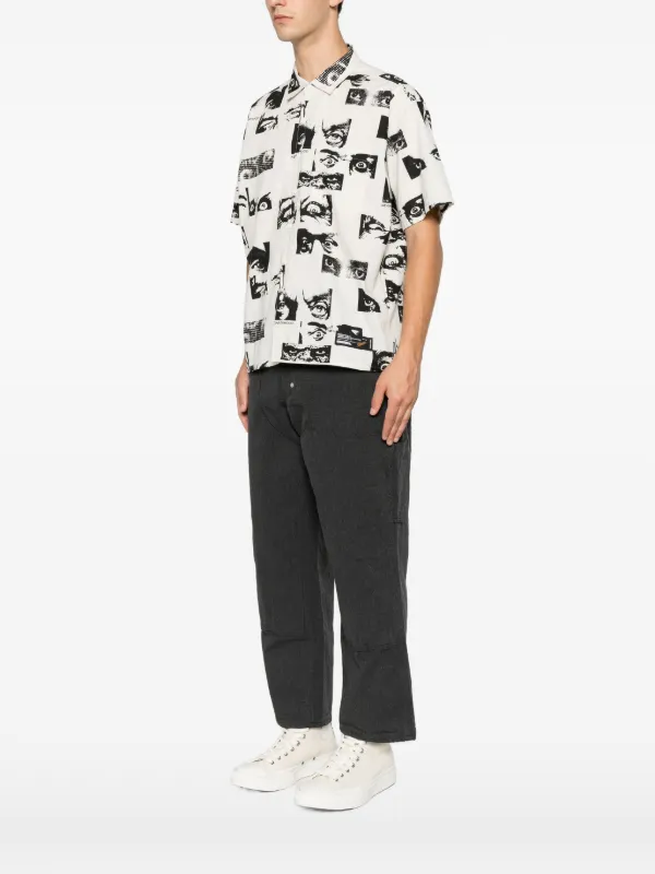 Neighborhood eye-print short-sleeve Shirt | Neutrals | FARFETCH