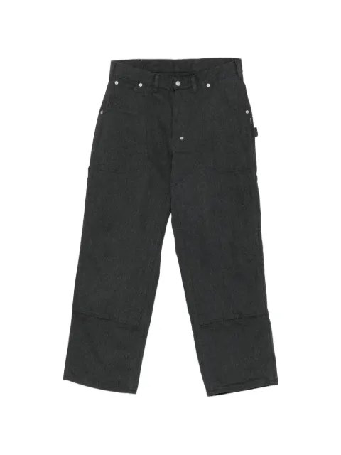 Neighborhood double-knee straight-leg jeans