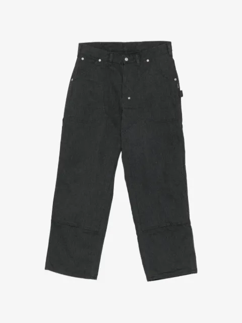 Neighborhood double-knee straight-leg jeans