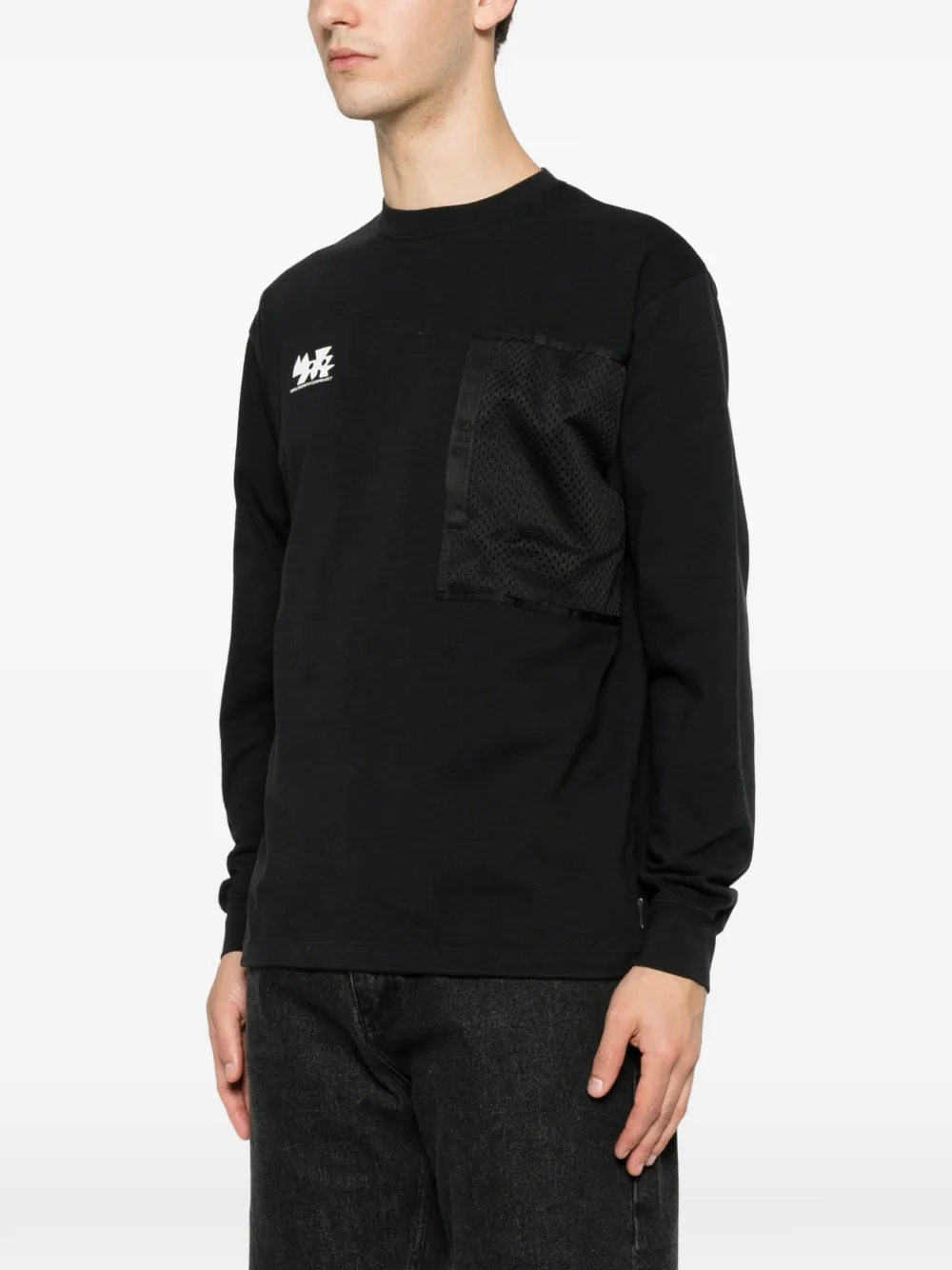 Neighborhood Sweater met logoprint Zwart