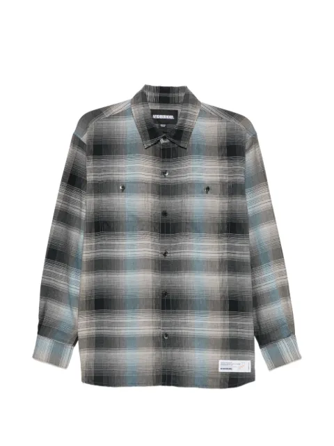 Neighborhood check-pattern long-sleeve shirt