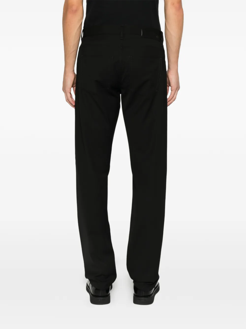 Giorgio Armani Buttoned Denim In Black