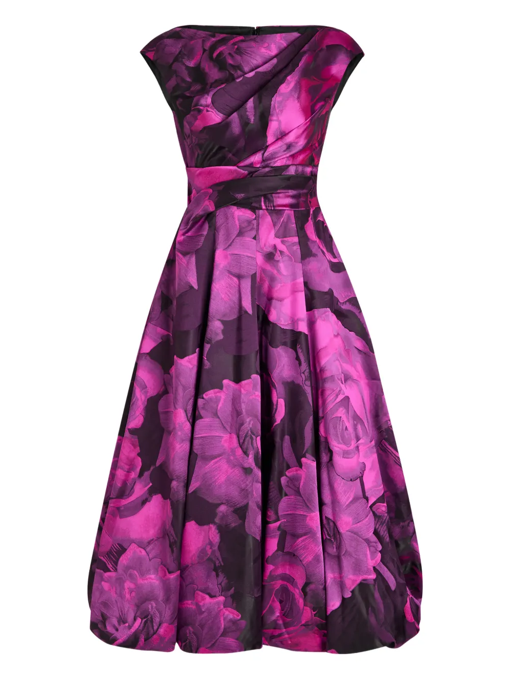 Talbot Runhof floral-print midi dress - Roze